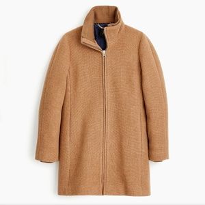 J. Crew Lodge Coat Stadium Wool Heather Acorn